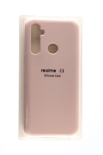 Чехол-накладка для REALME C3 SILICONE CASE NL светло-розовый (18) оптом, в розницу Центр Компаньон