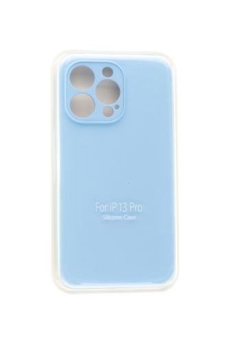 Чехол-накладка для iPhone 13 Pro SILICONE CASE Защита камеры сиренево-голубой (5) оптом, в розницу Центр Компаньон