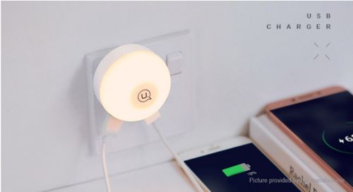 СЗУ USB 2.1A 2 выхода USAMS US-JD060 L1 НОЧНИК серый - оптовая продажа фото 4 СЗУ USB 2.1A 2 выхода USAMS US-JD060 L1 НОЧНИК серый - фото фото 4