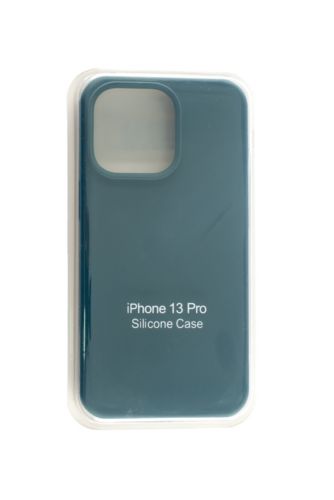 Чехол-накладка для iPhone 13 Pro SILICONE CASE закрытый темно-зеленый (49) - оптовая продажа Чехол-накладка для iPhone 13 Pro SILICONE CASE закрытый темно-зеленый (49) - фото