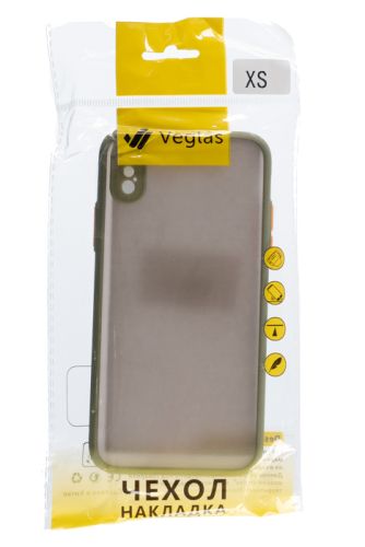 Чехол-накладка для iPhone X/XS VEGLAS Fog оливковый оптом, в розницу Центр Компаньон фото 3