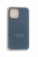 Чехол-накладка для iPhone 13 Pro Max VEGLAS SILICONE CASE закрытый синий деним (20) - фото