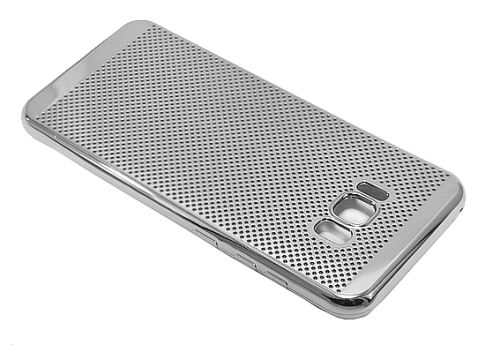 Чехол-накладка для Samsung G955H S8 Plus C-CASE РАМКА перфор TPU серебро оптом, в розницу Центр Компаньон фото 3