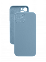 Чехол-накладка для iPhone 14 VEGLAS SILICONE CASE Защита камеры сиренево-голубой (5) - фото