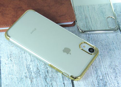 Чехол-накладка для iPhone XR ELECTROPLATED TPU DOKA золото оптом, в розницу Центр Компаньон фото 4