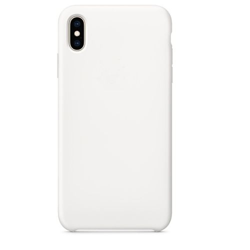 Чехол-накладка для iPhone XS Max SILICONE CASE закрытый белый (9) оптом, в розницу Центр Компаньон
