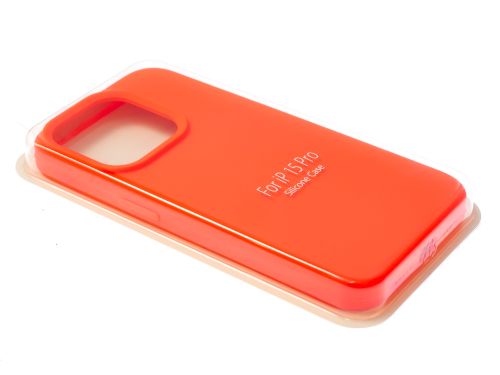 Чехол-накладка для iPhone 15 Pro SILICONE CASE закрытый ярко-розовый (29) оптом, в розницу Центр Компаньон фото 2