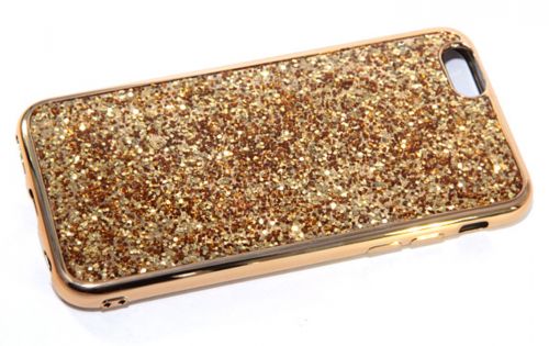 Чехол-накладка для iPhone 6/6S Plus  YOUNICOU Блестки мелкие PC+TPU золото - фото фото 2