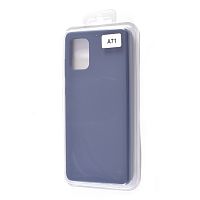 Чехол-накладка для Samsung A715F A71 VEGLAS SILICONE CASE закрытый темно-синий (8) - фото