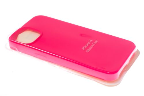 Чехол-накладка для iPhone 14 VEGLAS SILICONE CASE NL закрытый ярко-розовый (29), Ограниченно годен оптом, в розницу Центр Компаньон фото 2