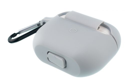 Чехол для наушников Airpods 3 Silicone серый - оптовая продажа фото 3 Чехол для наушников Airpods 3 Silicone серый - фото фото 3