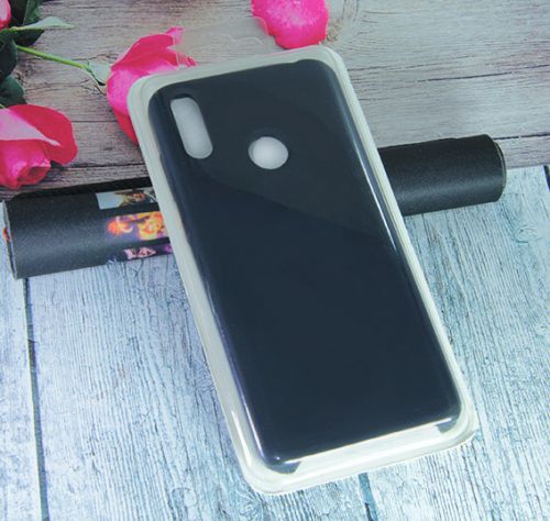 Чехол-накладка для HUAWEI Honor 8C SILICONE CASE NL темно-синий 																									 - фото