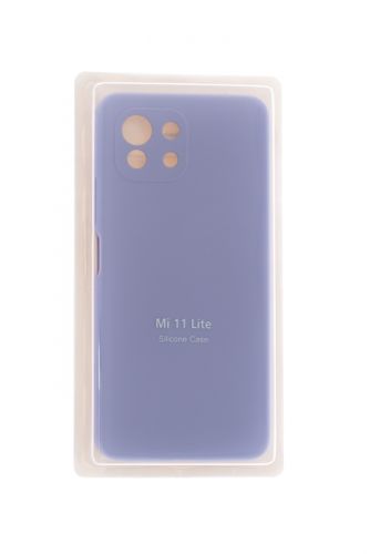 Чехол-накладка для XIAOMI Mi 11 Lite VEGLAS SILICONE CASE закрытый сиреневый (13) оптом, в розницу Центр Компаньон