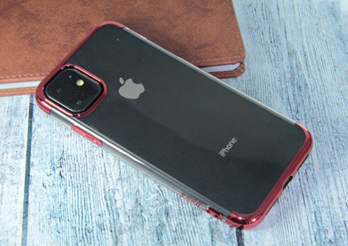 Чехол-накладка для iPhone 11 Pro Max ELECTROPLATED TPU DOKA красный - оптовая продажа фото 2 Чехол-накладка для iPhone 11 Pro Max ELECTROPLATED TPU DOKA красный - фото фото 2