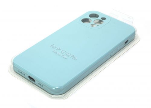 Чехол-накладка для iPhone 12 Pro VEGLAS SILICONE CASE Защита камеры бирюзовый (21) - фото фото 2