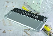 Купить Чехол-накладка для iPhone 7/8/SE SUPERME TPU черный  оптом, в розницу в ОРЦ Компаньон