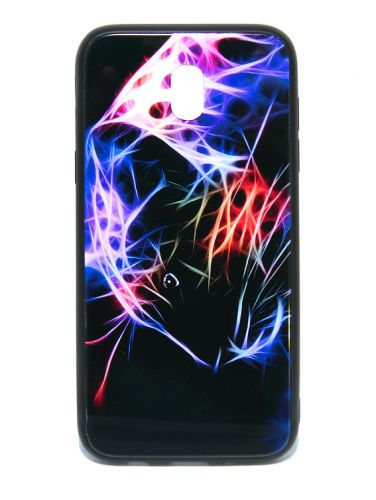 Чехол-накладка для Samsung J730 J7 2017 LOVELY GLASS TPU леопард коробка - фото