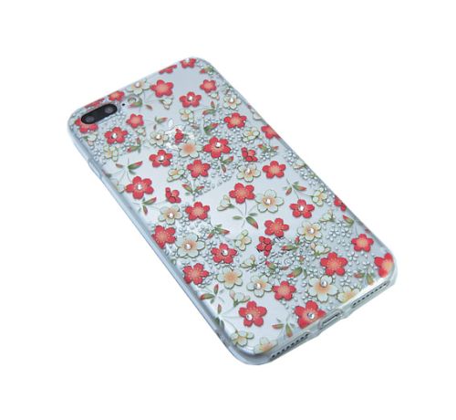 Чехол-накладка для iPhone 7/8 Plus FASHION TPU стразы Полевые цветы вид 1 оптом, в розницу Центр Компаньон фото 3