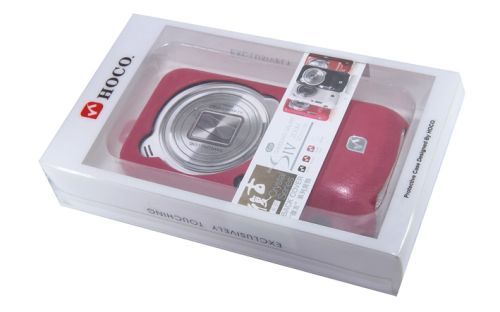 Чехол-накладка для Samsung C1010 HOCO CRYSTAL розово-красный оптом, в розницу Центр Компаньон фото 2