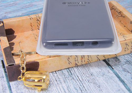 Чехол-накладка для Samsung G965F S9 Plus SILICONE CASE закрытый темно-синий (8) оптом, в розницу Центр Компаньон фото 2