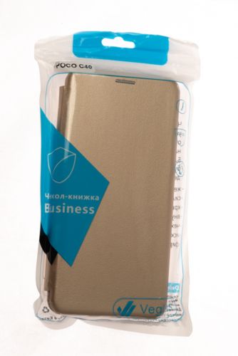Чехол-книжка для XIAOMI Poco C40 VEGLAS BUSINESS золото - оптовая продажа фото 5 Чехол-книжка для XIAOMI Poco C40 VEGLAS BUSINESS золото - фото фото 5