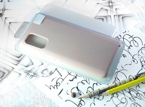 Чехол-накладка для Samsung G985 S20 Plus SILICONE CASE светло-розовый - фото