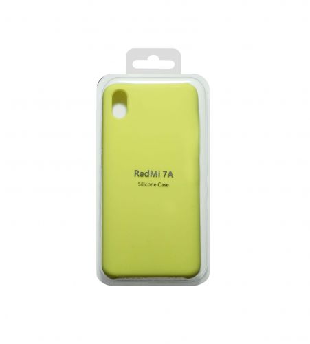 Чехол-накладка для XIAOMI Redmi 7A SILICONE CASE желтый (20) - оптовая продажа Чехол-накладка для XIAOMI Redmi 7A SILICONE CASE желтый (20) - фото