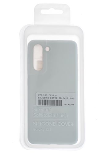 Чехол-накладка для Samsung G991 S21 SILICONE CASE OP закрытый белый (9) оптом, в розницу Центр Компаньон фото 4