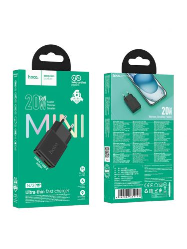 СЗУ Type-C HOCO N73 3A PD20W QC3.0 черный - оптовая продажа фото 5 СЗУ Type-C HOCO N73 3A PD20W QC3.0 черный - фото фото 5