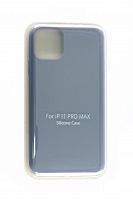 Чехол-накладка для iPhone 11 Pro Max VEGLAS SILICONE CASE голубовато-серый (46) - фото