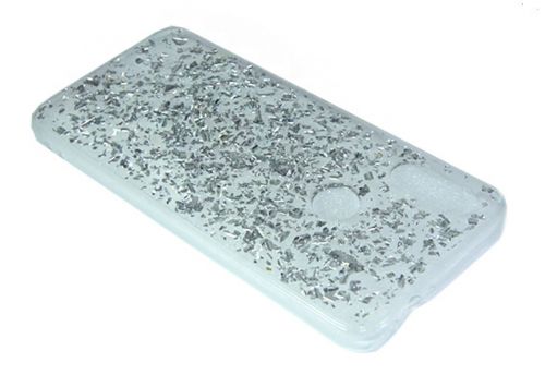 Чехол-накладка для XIAOMI Redmi 7 GLITTER TPU серебро  - фото фото 3