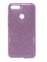 Чехол-накладка для HUAWEI Honor 7A Pro/Y6 Prime 2018 JZZS Shinny 3в1 TPU фиолетовая - фото
