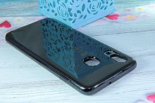 Чехол-накладка для Samsung A305F A30 ELECTROPLATED TPU+PET черный - фото