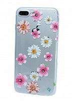 Купить Чехол-накладка для iPhone 7/8 Plus FASHION TPU стразы Полевые цветы вид 4 оптом, в розницу в ОРЦ Компаньон