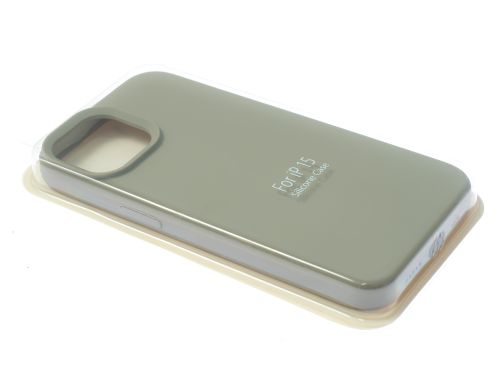 Чехол-накладка для iPhone 15 SILICONE CASE закрытый серый (23) оптом, в розницу Центр Компаньон фото 2