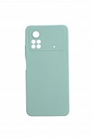Чехол-накладка для XIAOMI Poco X4 Pro SILICONE CASE NL OP закрытый бирюзовый (2) - фото