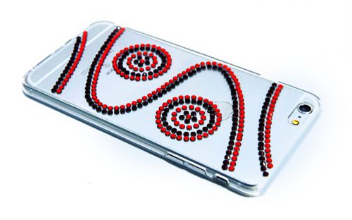 Чехол-накладка для iPhone 6/6S Plus  YOUNICOU стразы LINES PC+TPU Вид 1 - фото