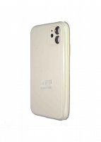 Чехол-накладка для iPhone 11 VEGLAS SILICONE CASE Защита камеры (11) кремовый  - фото