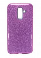 Купить Чехол-накладка для Samsung J810F J8 2018 JZZS Shinny 3в1 TPU фиолетовая оптом, в розницу в ОРЦ Компаньон