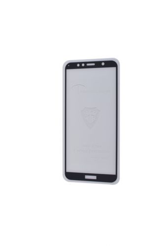 Защитное стекло для HUAWEI Honor 7A Pro/Y6 Prime 2018/Y6 2018 FULL GLUE картон черный - фото