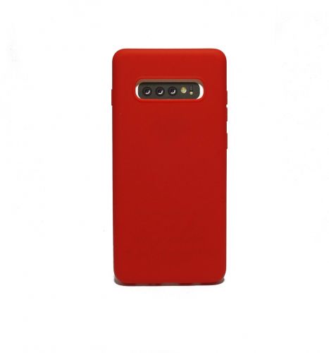 Чехол-накладка для Samsung G975F S10 Plus LATEX красный - фото