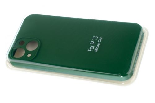 Чехол-накладка для iPhone 13 VEGLAS SILICONE CASE Защита камеры (64) хаки  - фото фото 2