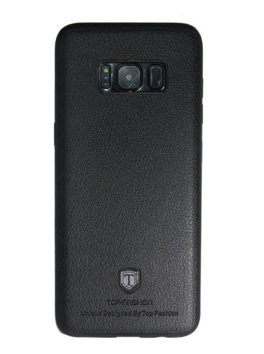 Чехол-накладка для Samsung G950 S8 TOP FASHION Litchi TPU черный блистер оптом, в розницу Центр Компаньон