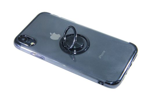 Чехол-накладка для iPhone XS Max ELECTROPLATED TPU КОЛЬЦО черный оптом, в розницу Центр Компаньон фото 4