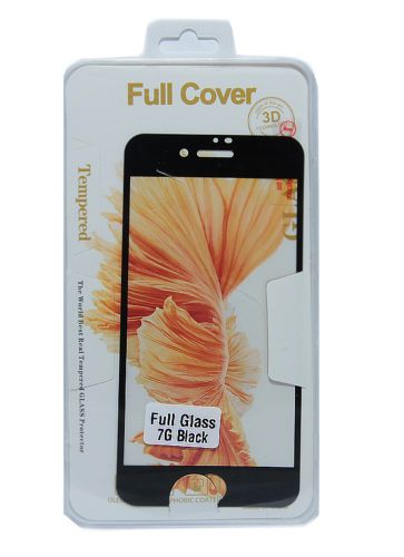 Защитное стекло для iPhone 7/8/SE FULL GLUE коробка черный - фото