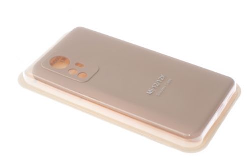 Чехол-накладка для XIAOMI Mi 12/12X SILICONE CASE закрытый светло-розовый (18) - фото фото 2