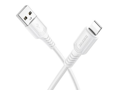 Кабель USB Lightning 8Pin BOROFONE BX116 3A 1м белый - оптовая продажа фото 2 Кабель USB Lightning 8Pin BOROFONE BX116 3A 1м белый - фото фото 2