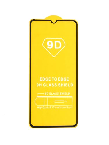Защитное стекло для INFINIX SMART 6 Plus FULL GLUE (желтая основа) пакет черный - фото