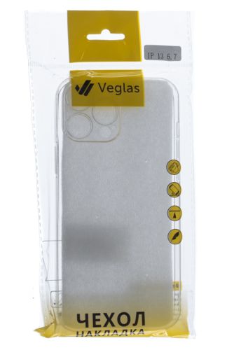 Чехол-накладка для iPhone 13 Pro Max VEGLAS Air Защита камеры прозрачный оптом, в розницу Центр Компаньон фото 3