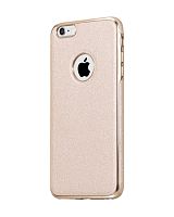 Купить Чехол-накладка для iPhone 6/6S HOCO GLINT LEATHER PLATING TPU золото оптом, в розницу в ОРЦ Компаньон